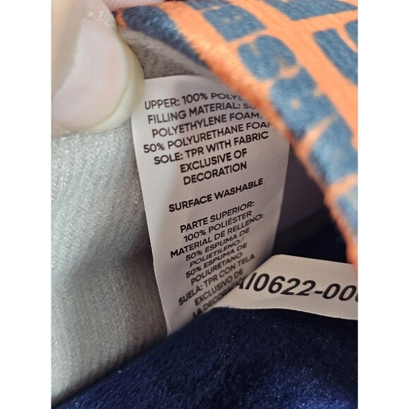 Chicago Bears NFL Unisex Kids SZ XL (7-8) Multi-Color Fluffy Slippers by FOCO - Picture 5 of 8